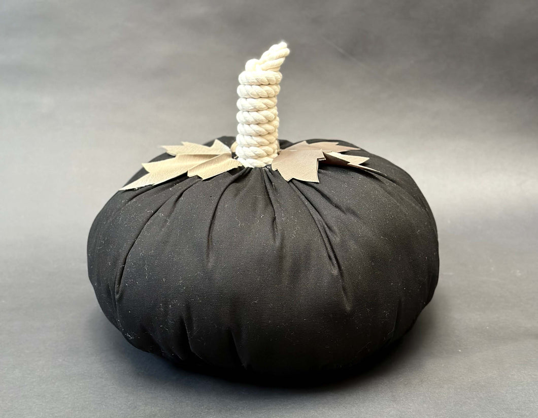 CALABAZA TELA NEGRA OBJETO DECORATIVO